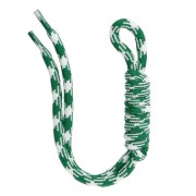 Cordón de paracord para llaveros y amuletos de bolso - 22 cm - Verde - Blanco x1