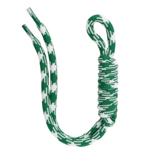 Cordón de paracord para llaveros y amuletos de bolso - 22 cm - Verde - Blanco x1