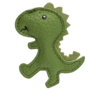 Colgante de dinosaurio de 7 x 8 cm para adorno de bolso - PU - Verde x1