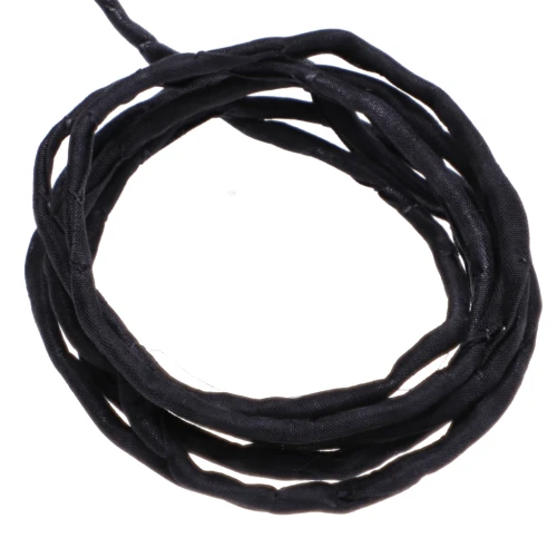 Cordón de seda de 2 mm - Negro x 1 m