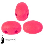 Cuentas de cristal Samos® de Puca® 5x7 mm - Rojo cereza neón x10 g
