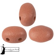 Cuentas de cristal Samos® de Puca® 5x7 mm - Neon Chocolate x10 g