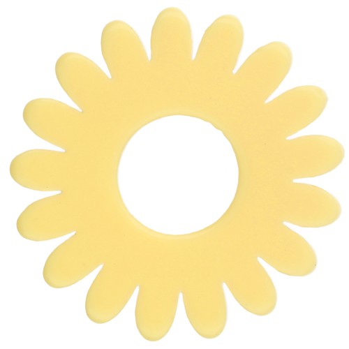 Colgante de flor de margarita de 20 mm de acetato - Vainilla x1