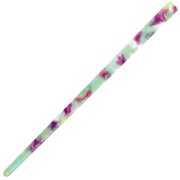 Horquilla para el pelo de 170 x 9 mm con agujero - Caparazón de tortuga - Menta - Fucsia x1