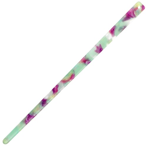 Horquilla para el pelo de 170 x 9 mm con agujero - Caparazón de tortuga - Menta - Fucsia x1