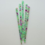 Horquilla para el pelo de 170 x 9 mm con agujero - Caparazón de tortuga - Menta - Fucsia x1