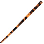 Horquilla para el pelo de 170 x 9 mm con agujero - Caparazón de tortuga - Marrón - Negro x1