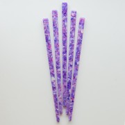 Horquilla con agujero - Caparazón de tortuga - Violeta - Rosa - Beige nacarado x1