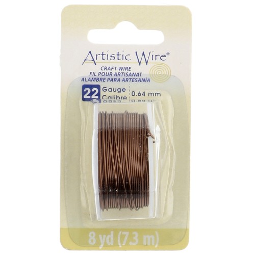 Hilo de cobre Artistic Wire de 0,64 mm - Latón antiguo x 7,3 m