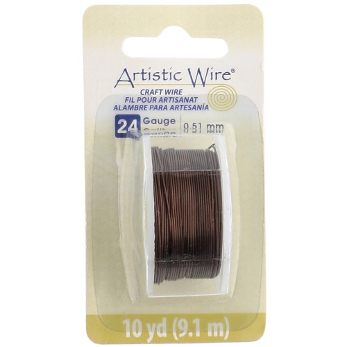 Hilo de cobre Artistic Wire de 0,51 mm - Latón antiguo, 9,1 m