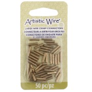 ninguno - Tubos conectores de engaste para hilos de 1,63 mm - Latón sin tratar x50 Tubos conectores de engaste para hilos de 1,63 mm - Latón sin tratar x50