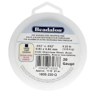 Hilo cuadrado de 0,81 mm - Acero inoxidable 316L x 21 m