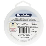 Hilo cuadrado de 0,51 mm - Acero inoxidable 316L x 55 m