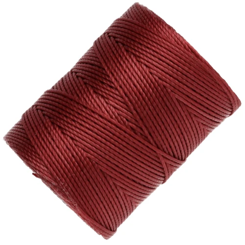 Hilo C-LON Beading Cord de 0,50 mm - Rojo veneciano x 84 m