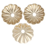 Copita con forma de flor de 7,5 mm - Chapada en oro de 3 micras x1|raw }}
