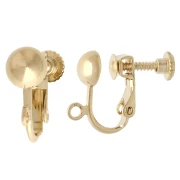 Pendientes de rosca - Chapados en oro de 3 micras (2 unidades)