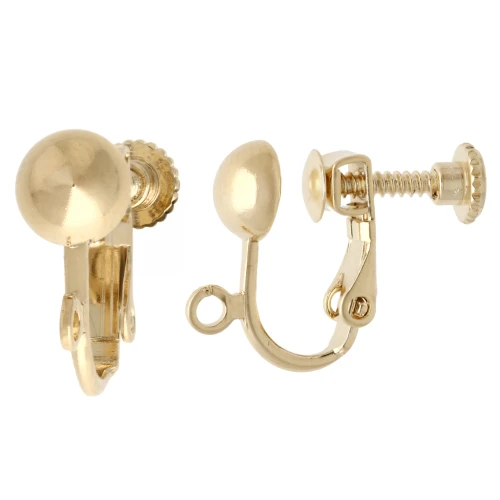 Pendientes de rosca - Chapados en oro de 3 micras x2