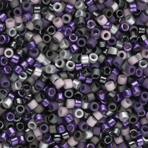 Surtido Miyuki Delica 11/0 - Purple Rain x8 g
