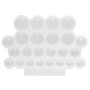 Redondo - Molde de silicona de Géa Creations para hacer colgantes redondos de 12 mm a 20 mm, 1 unidad Molde de silicona de Géa Creations para hacer colgantes redondos de 12 mm a 20 mm, 1 unidad