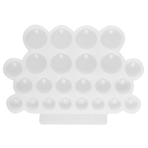 Molde de silicona de Géa Creations para hacer colgantes redondos de 12 mm a 20 mm, 1 unidad
