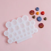 Molde de silicona de Géa Creations para hacer colgantes redondos de 12 mm a 20 mm, 1 unidad