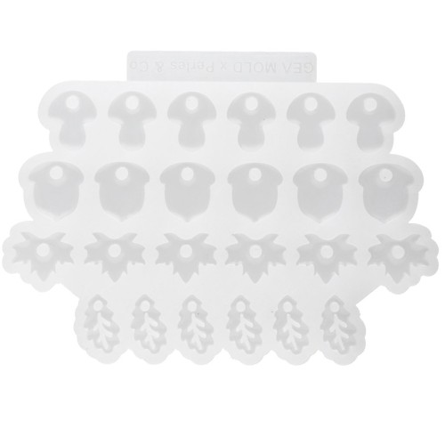Molde de silicona de Géa Creations para hacer colgantes otoñales x1