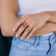 Anillo ancho de 11,5 mm - Talla 51 - Acero inoxidable 304 x1