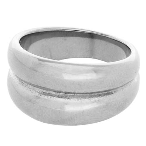 Anillo ancho de 11,5 mm - Talla 55 - Acero inoxidable 304 x1
