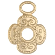 Colgante de trébol calado, 20,5 x 27 mm - Acero inoxidable 304 Dorado x1