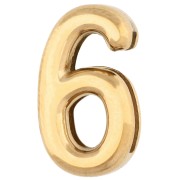 Botón pulsador con número, 15 x 9 mm —6 o 9— para cinta de 10 mm —acero inoxidable 304 Dorado— x1