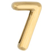 Botón pulsador de 15 x 9 mm - 7 - para cinta de 10 mm - Acero inoxidable 304 Dorado x1