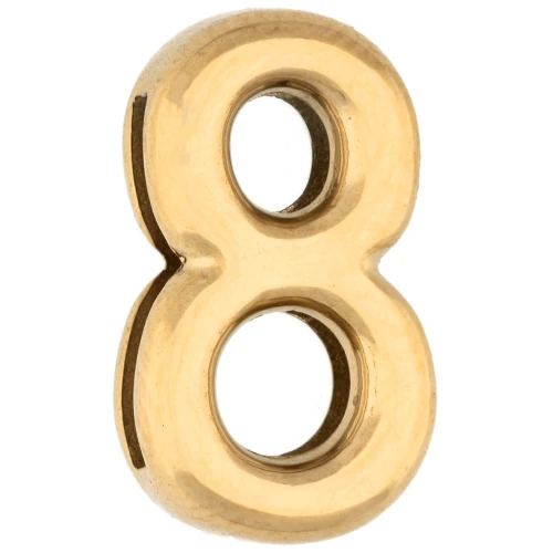Botón pulsador de 15 x 9 mm - 8 - para cinta de 10 mm - Acero inoxidable 304 Dorado x1
