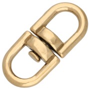 Conector giratorio de 360° para llavero de 16 mm - Acero inoxidable 304 Dorado x1