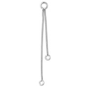 Entrepiezas de cadena con malla serpentina de 3,5 cm y 2 cm - Acero inoxidable 304 x 1
