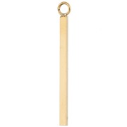 Colgantes de barra vertical de 23 x 1,5 mm - anilla abierta - Acero inoxidable 304 Dorado x5|raw }}