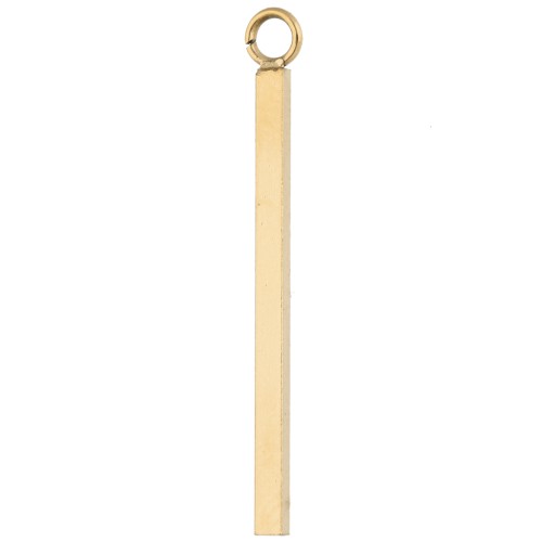 Colgantes de barra vertical de 23 x 1,5 mm - anilla abierta - Acero inoxidable 304 Dorado x5