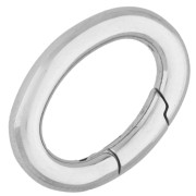 Cierre mosquetón ovalado de 18 mm - Acero inoxidable 316L x1
