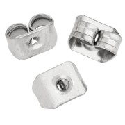 Empujadores - Empujadores para pendientes de clavo de 5 x 3,5 mm - Acero inoxidable 316 x 10