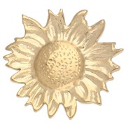 Broche de girasol de 20 mm - Acero inoxidable 304 Dorado x1