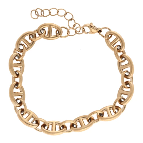 Pulsera de malla marina de 8,2 mm - Acero inoxidable 304 Dorado x 17 cm