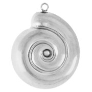 Colgante con forma de concha de caracol, 24 x 19 mm - Acero inoxidable 304 x 1