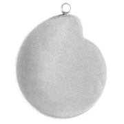 Colgante con forma de concha de caracol, 24 x 19 mm - Acero inoxidable 304 x 1