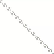 Cadena de malla decorativa de 6,4 mm - Acero inoxidable 304 x 1 m
