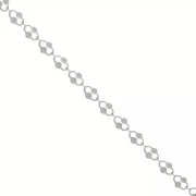 Cadena de malla decorativa de 6,4 mm - Acero inoxidable 304 x 1 m