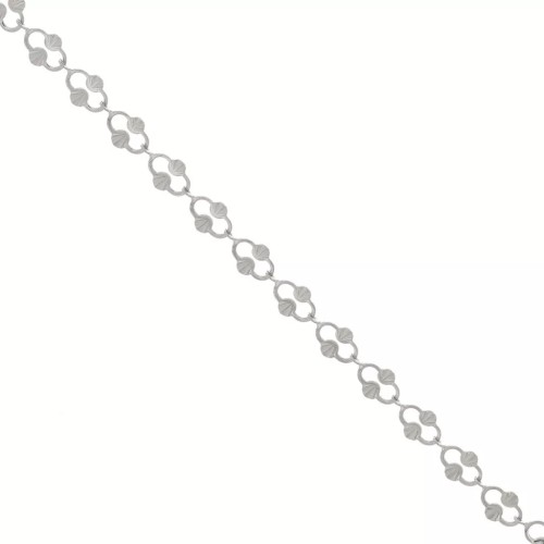 Cadena de malla decorativa de 6,4 mm - Acero inoxidable 304 x 1 m