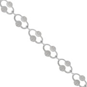 Cadena de malla decorativa de 6,4 mm - Acero inoxidable 304 x 1 m