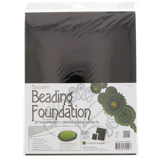 Trozos de fieltro para bordar, 27,5 x 21,5 mm - Negro x4