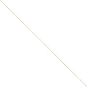 Cadena fina para Miyuki Delica 11/0, malla «Forçat» de 0,8 mm, acero inoxidable 304 Dorado, 1 m