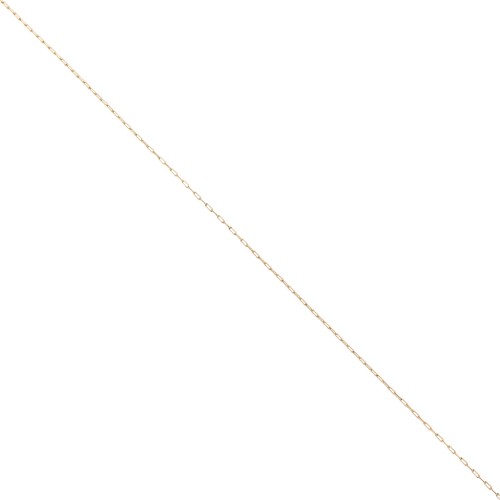Cadena fina para Miyuki Delica 11/0, malla «Forçat» de 0,8 mm, acero inoxidable 304 Dorado, 1 m