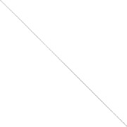 Cadena fina para Miyuki Delica 11/0, malla «Forçat» de 0,8 mm - Acero inoxidable 304, 1 m